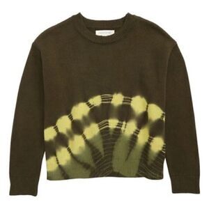 NWT Treasure & Bond Green Tie Dye  Pullover Sweater Girls size Small